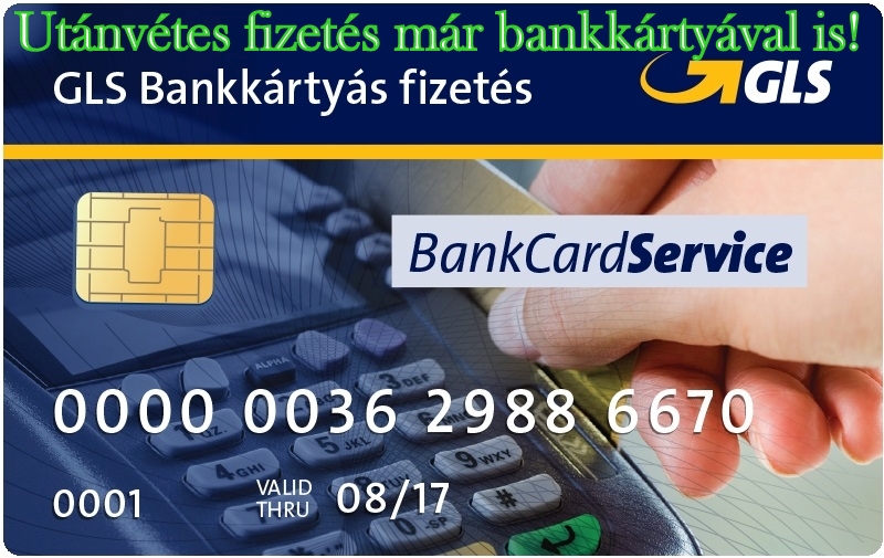 GLS csomagküldő bankkártyás fizetés